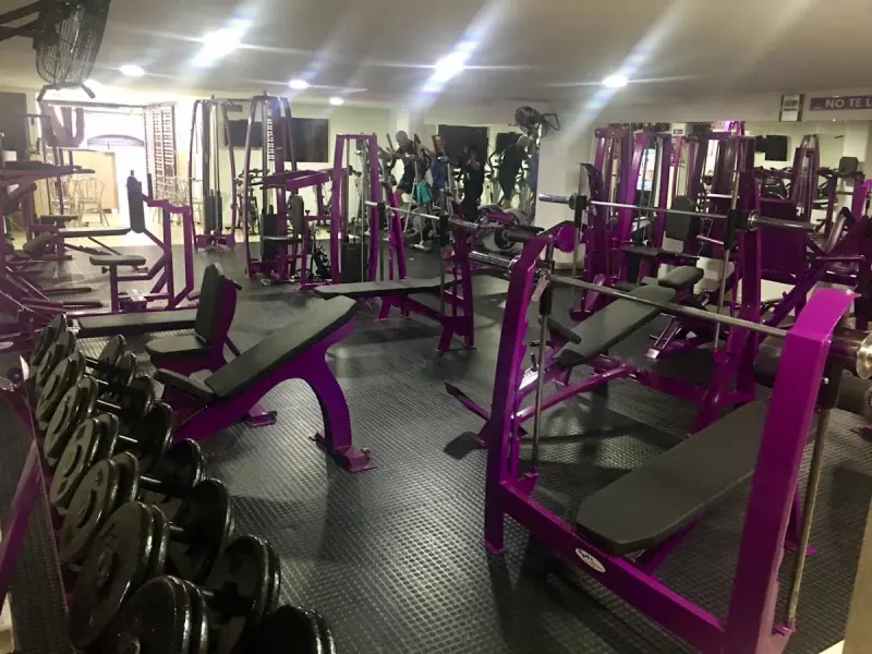 Sala de máquinas de fuerza, bancos y discos
